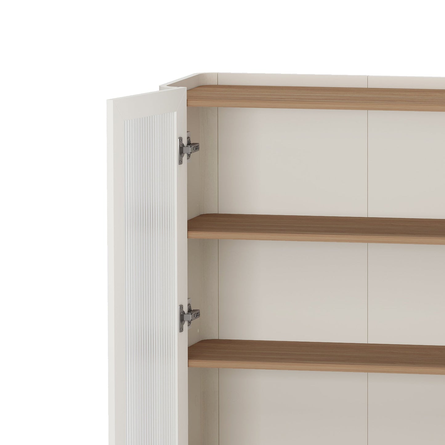 Abbey 32" Tempered Glass Bookcase Cabinet
