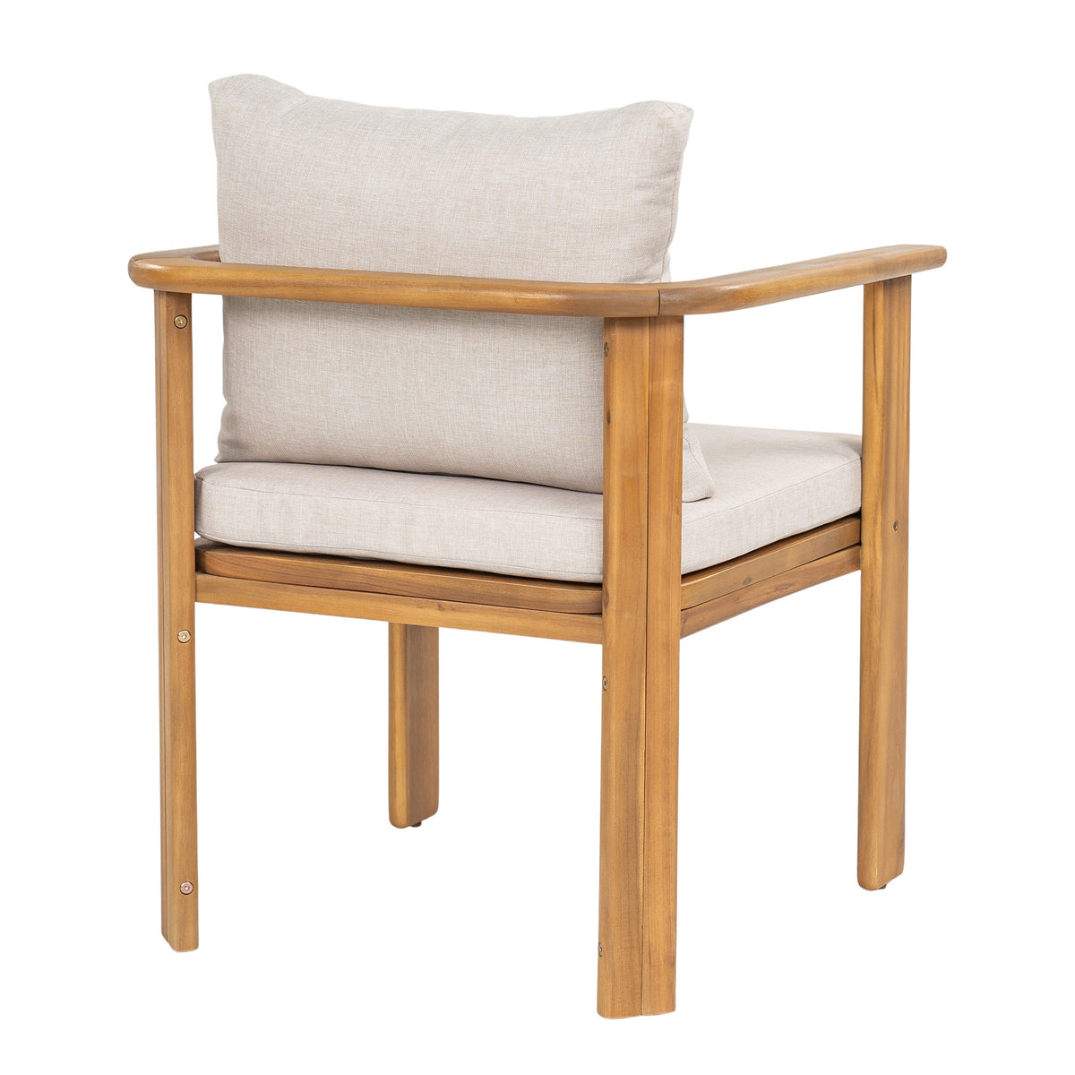 Kaja Outdoor Acacia Wood Dining Chair, Teak Finish