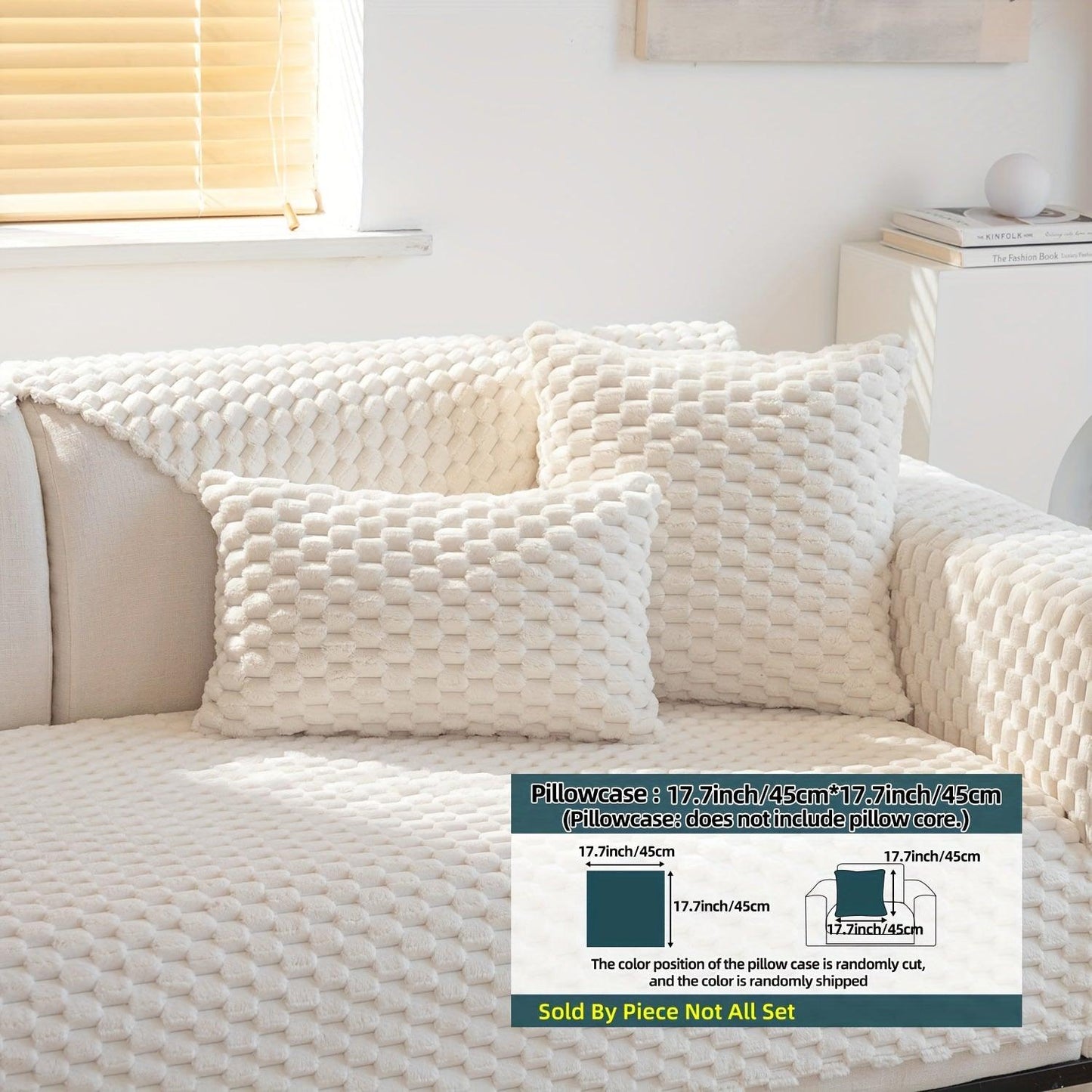 Plush Nordic Sofa Slipcover