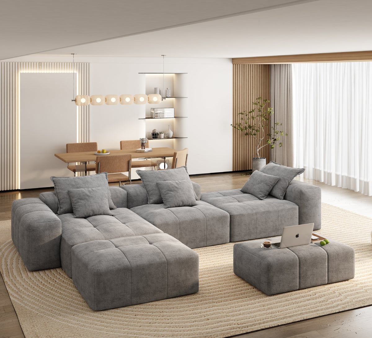 Modern Oversized Modular Sectional Sofa