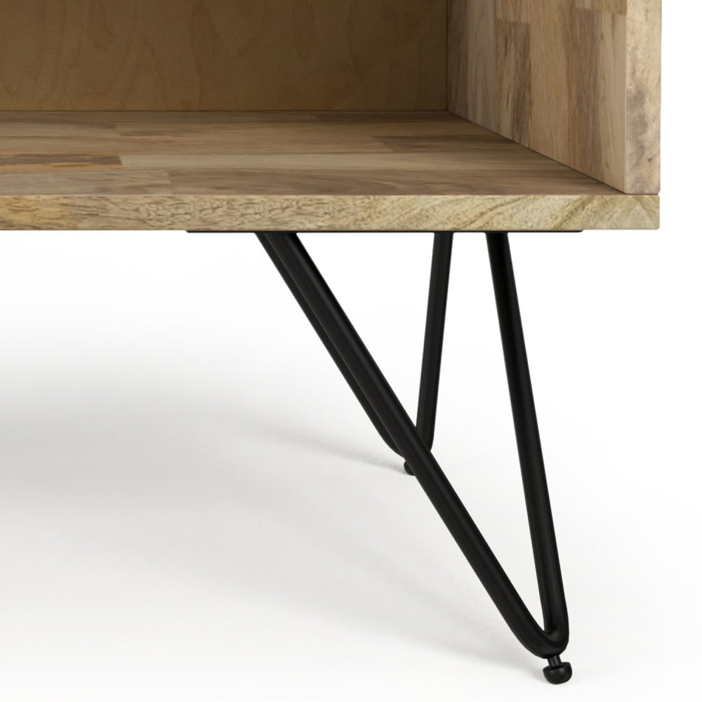Hunter Solid Mango Wood Nightstand in Refined