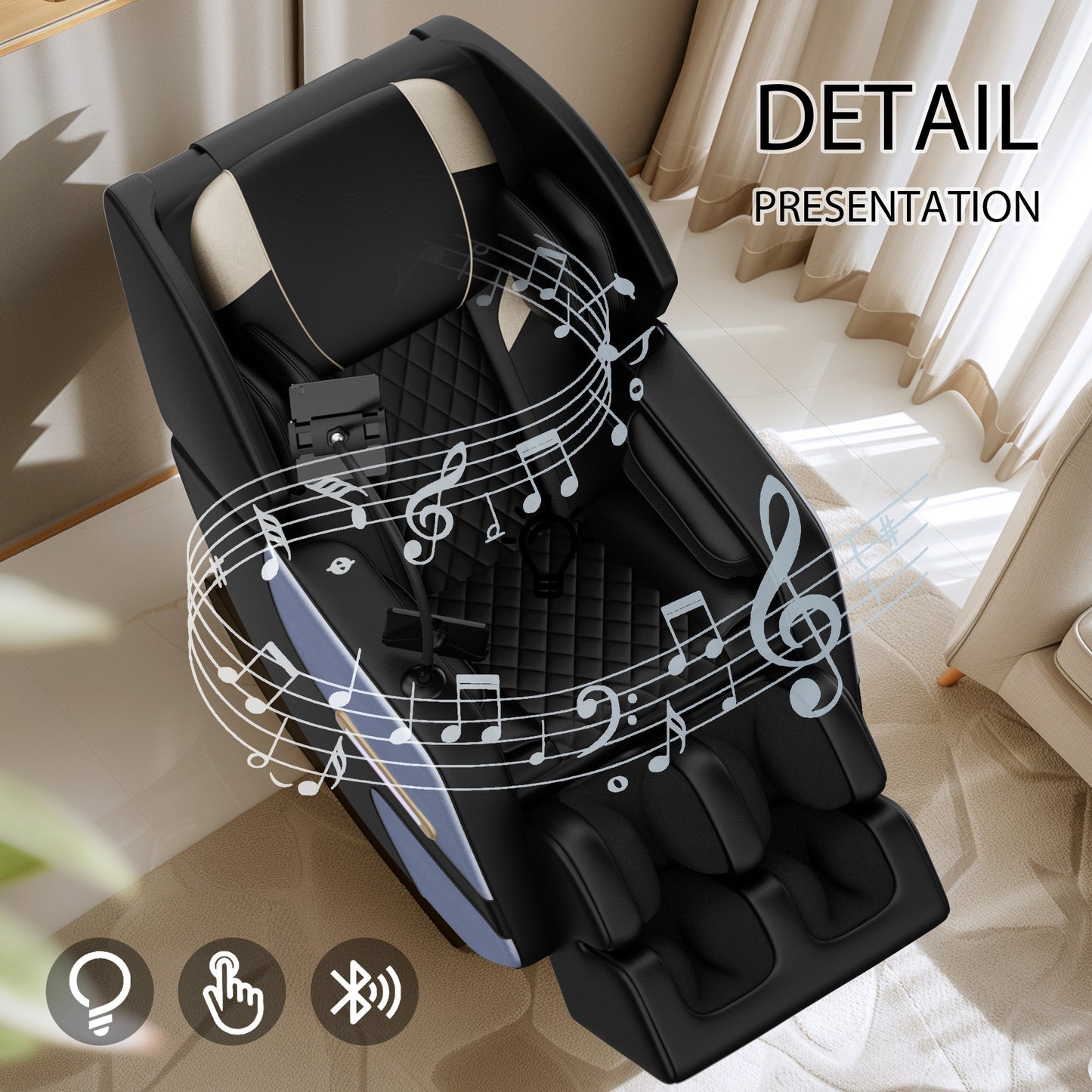 Massage Chair Recliner with Zero Gravity with Full Body Air Pressure