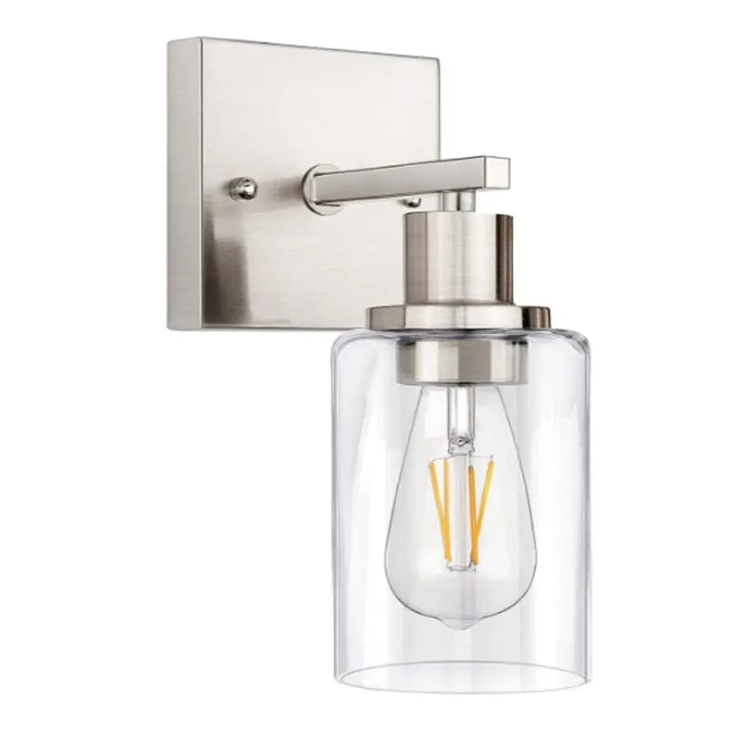 Vintage Black Metal Bathroom Wall Light - Modern E26 Wall Sconce for Indoor Aisle, Hallway, Living Room, and Bedroom