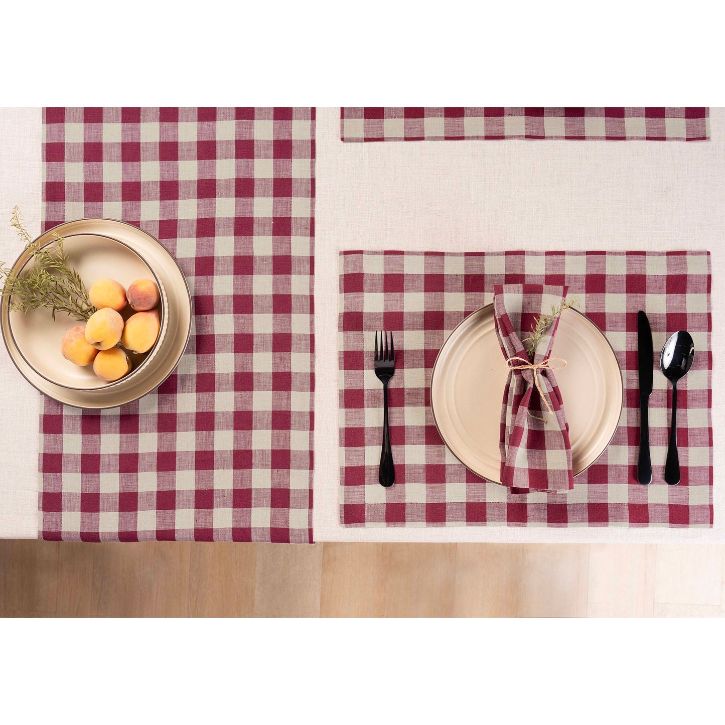 Morgan Check Table Runner