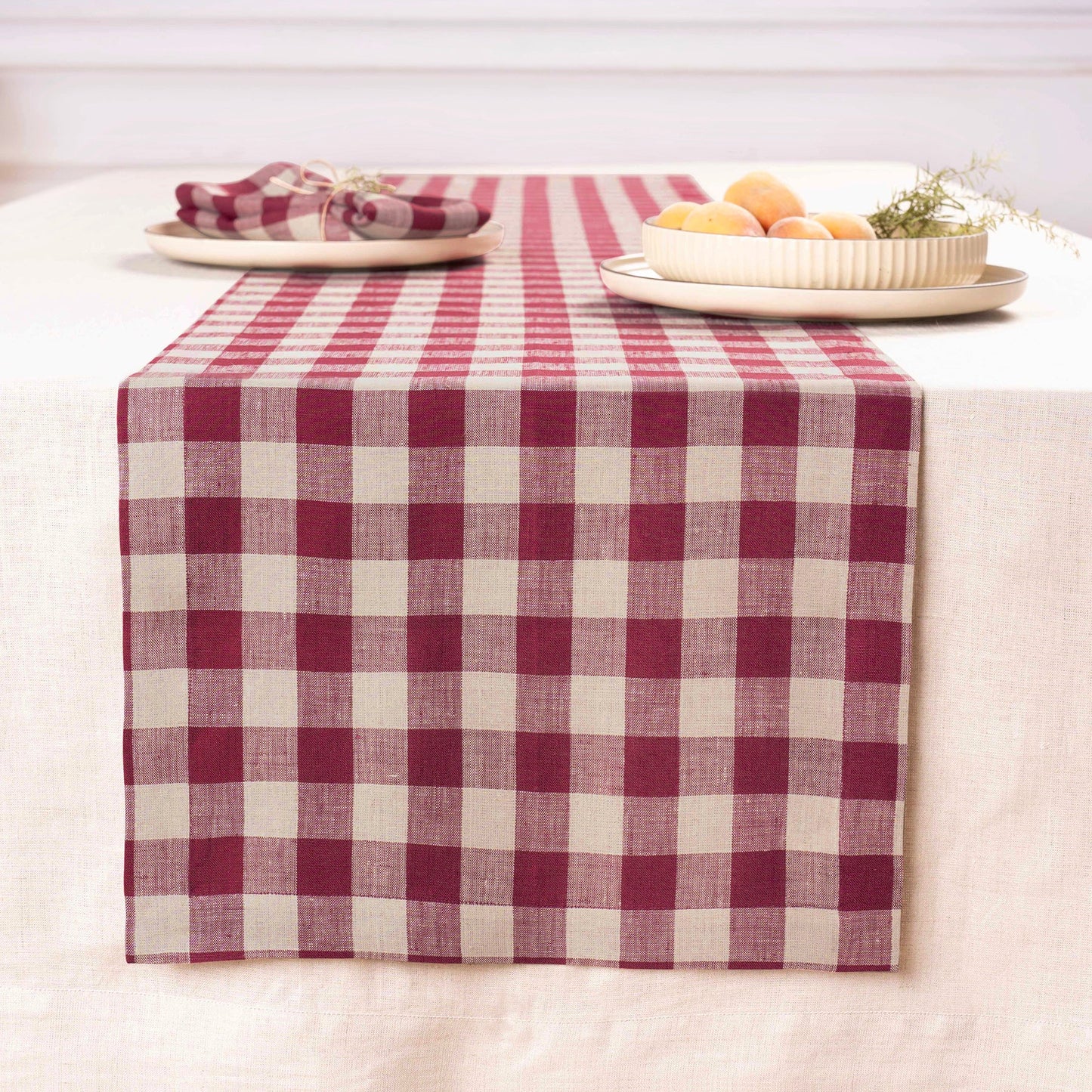 Morgan Check Table Runner