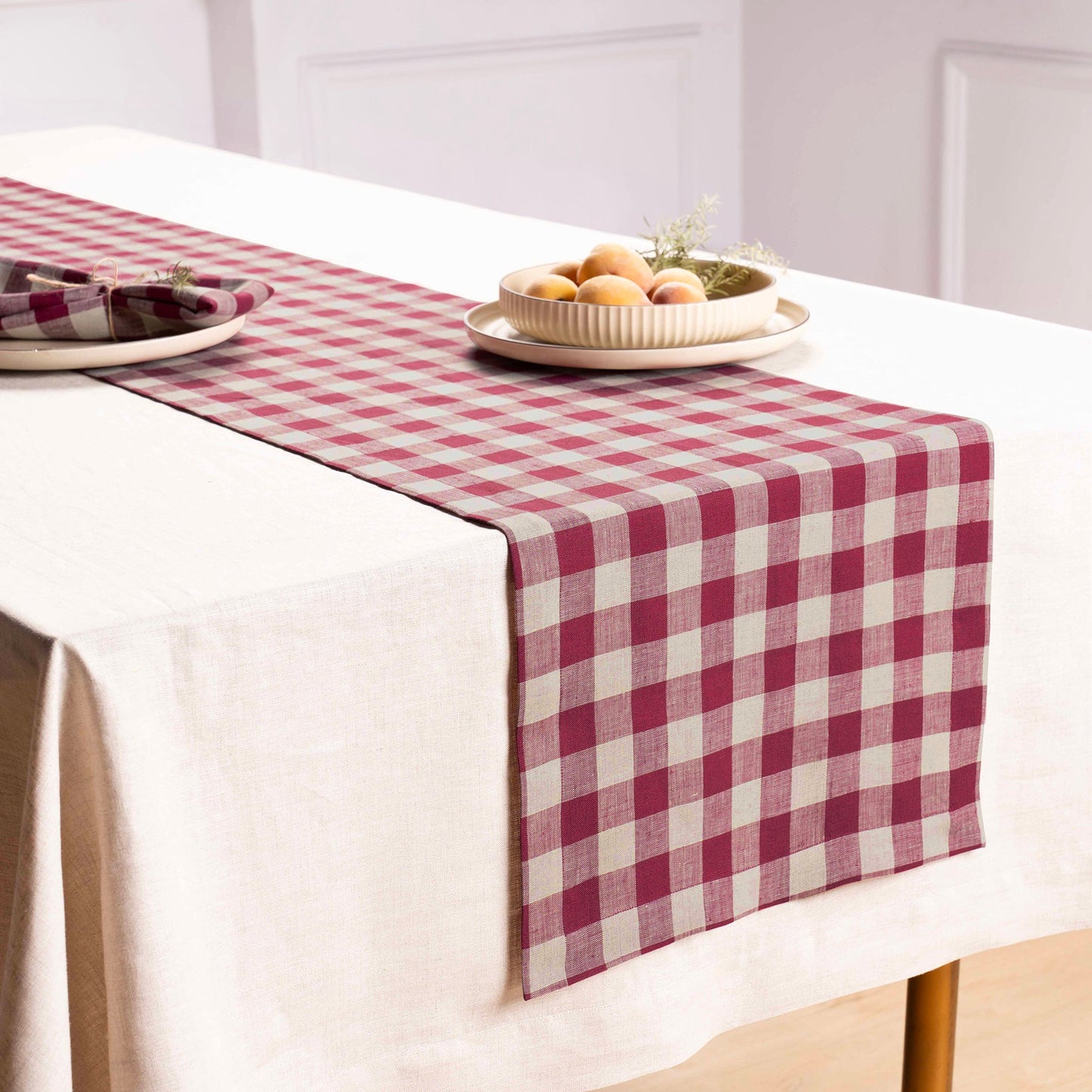 Morgan Check Table Runner
