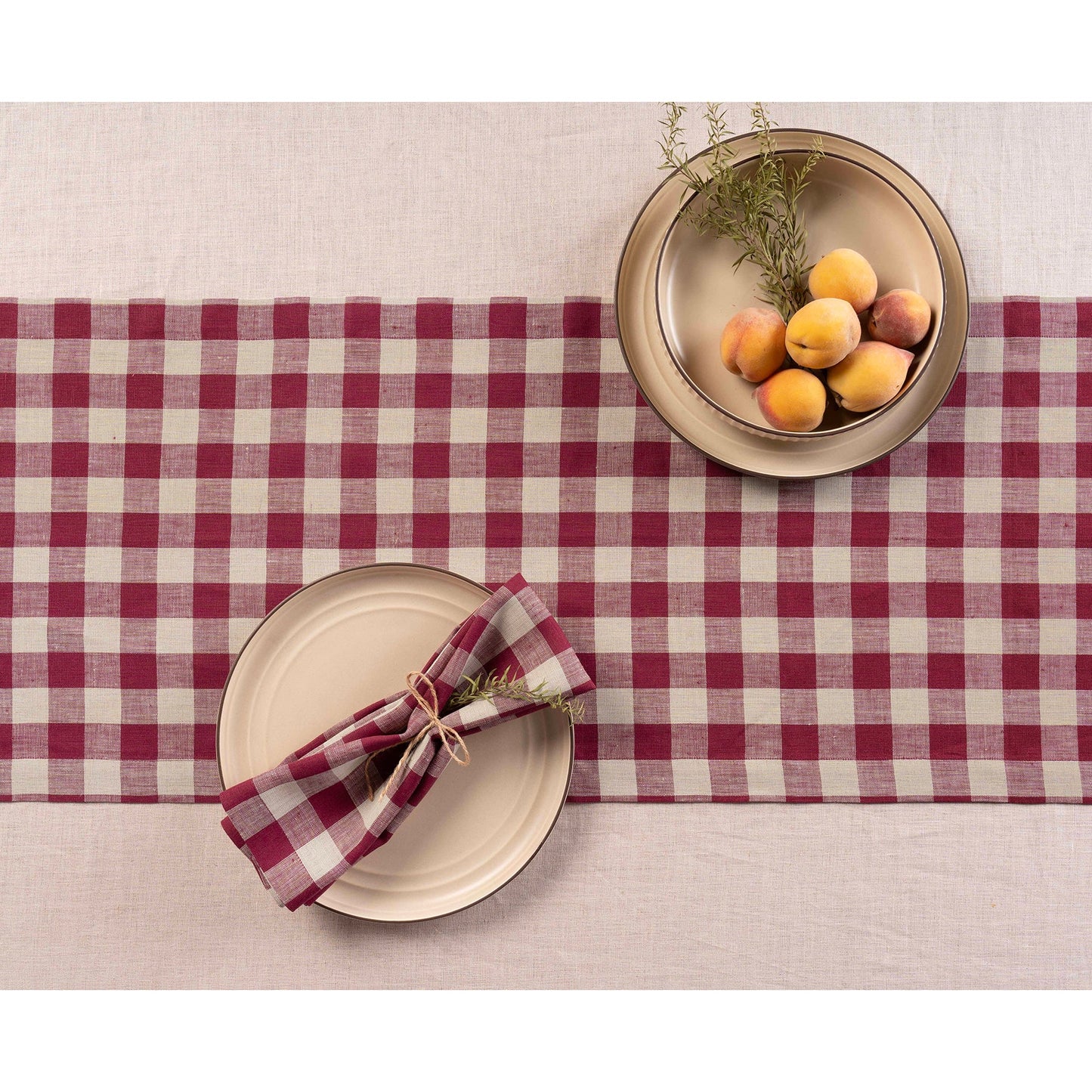 Morgan Check Table Runner