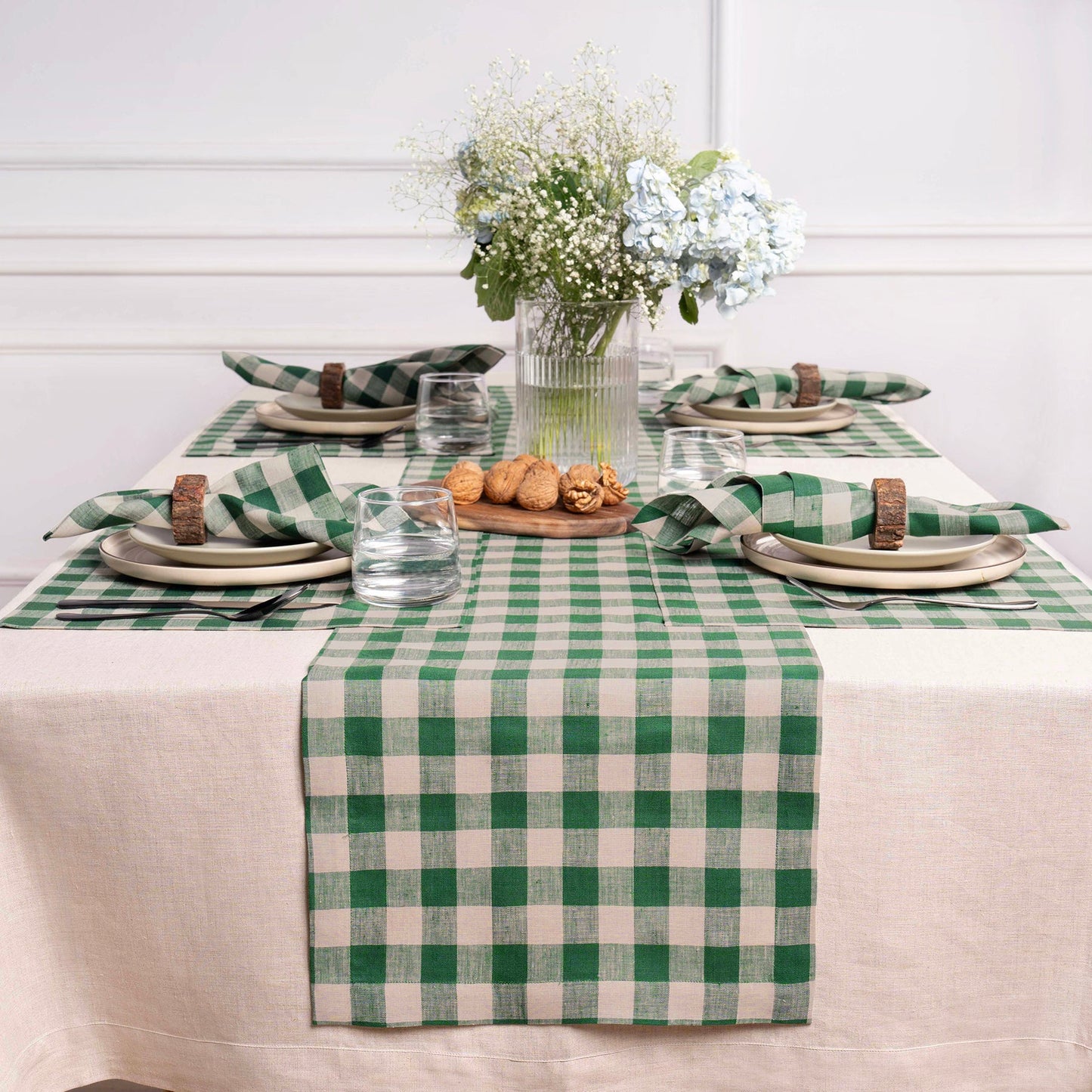 Morgan Check Table Runner