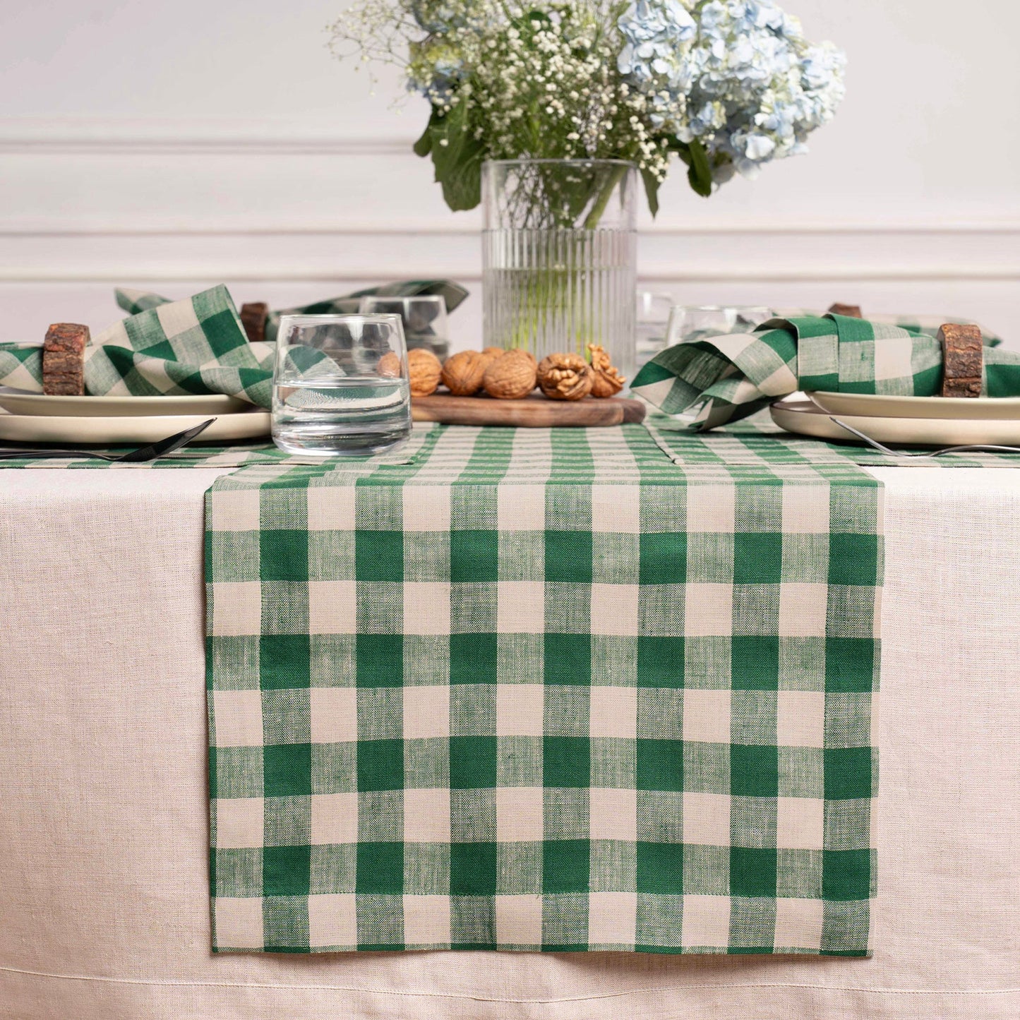 Morgan Check Table Runner