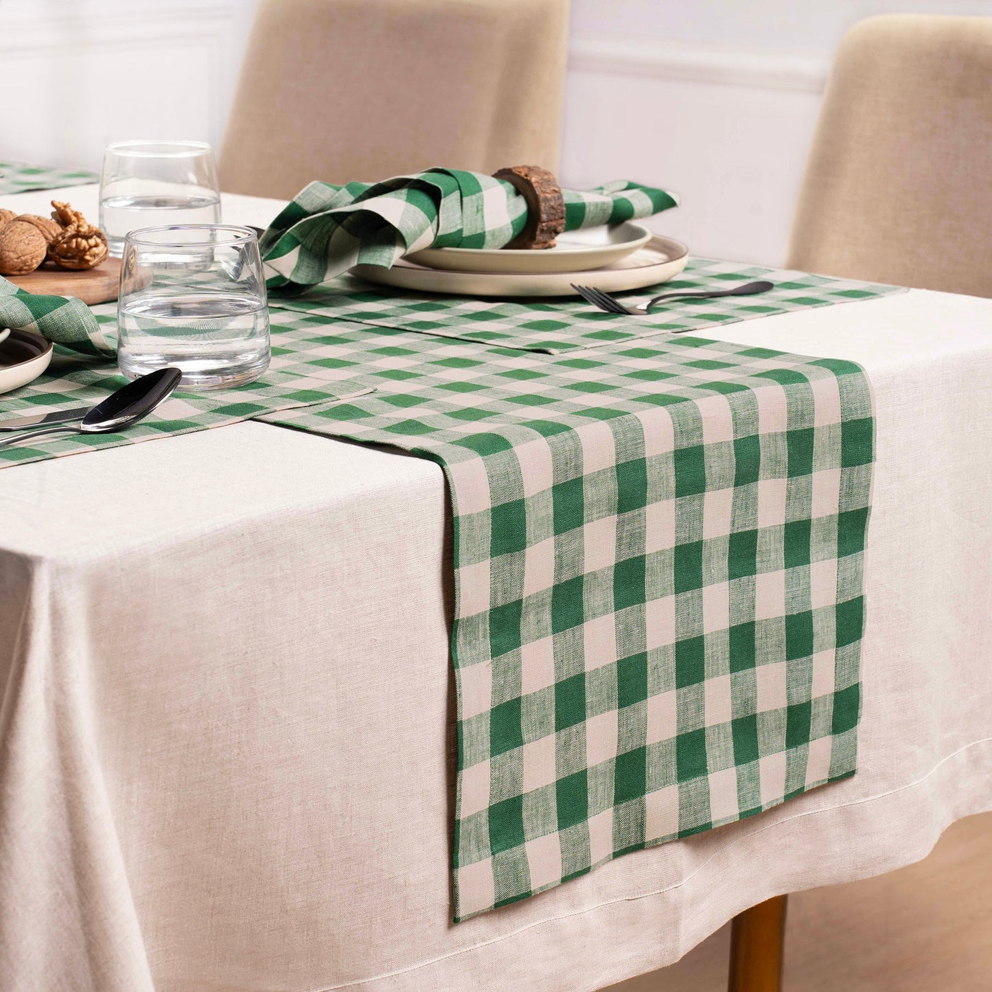 Morgan Check Table Runner