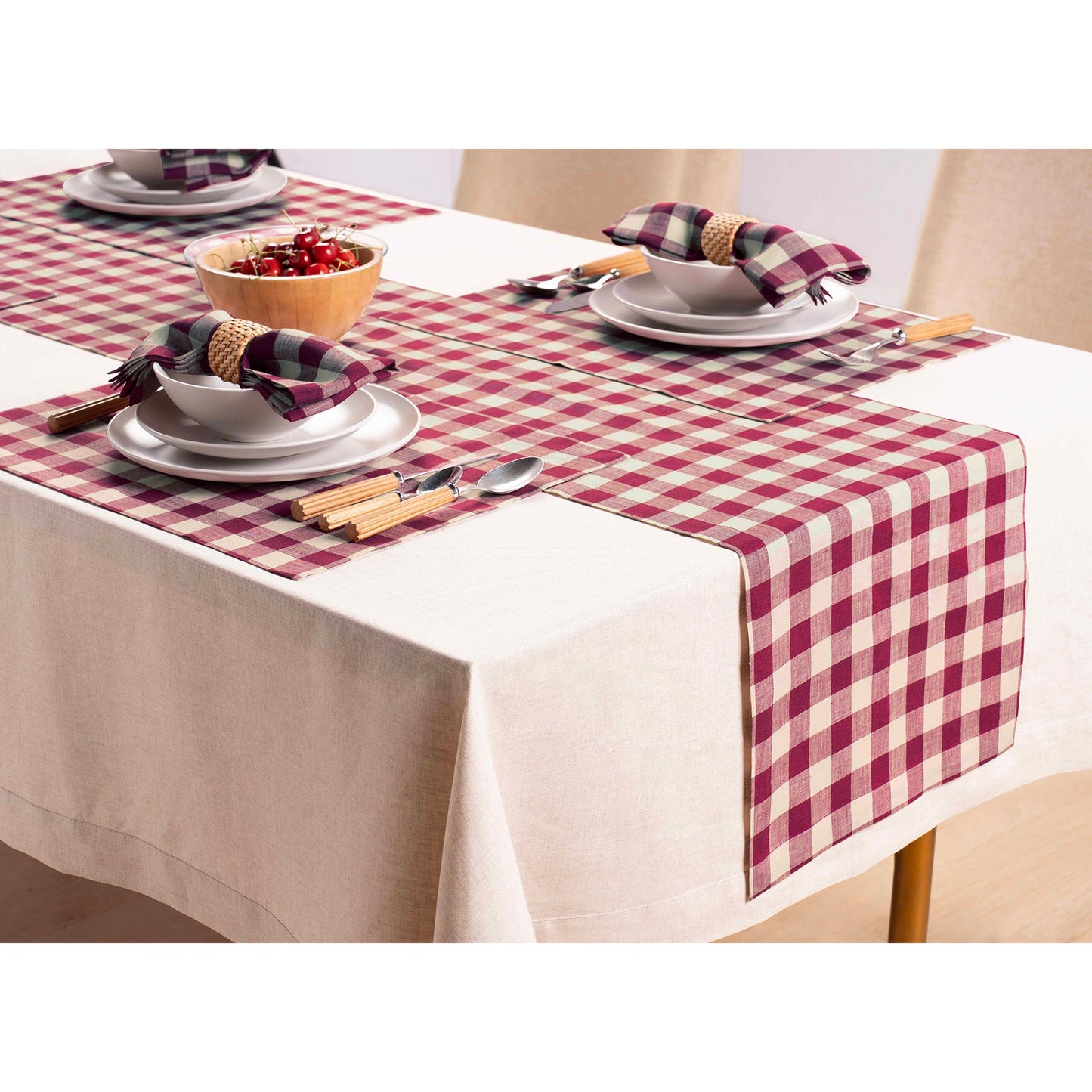 Morgan Check Table Runner