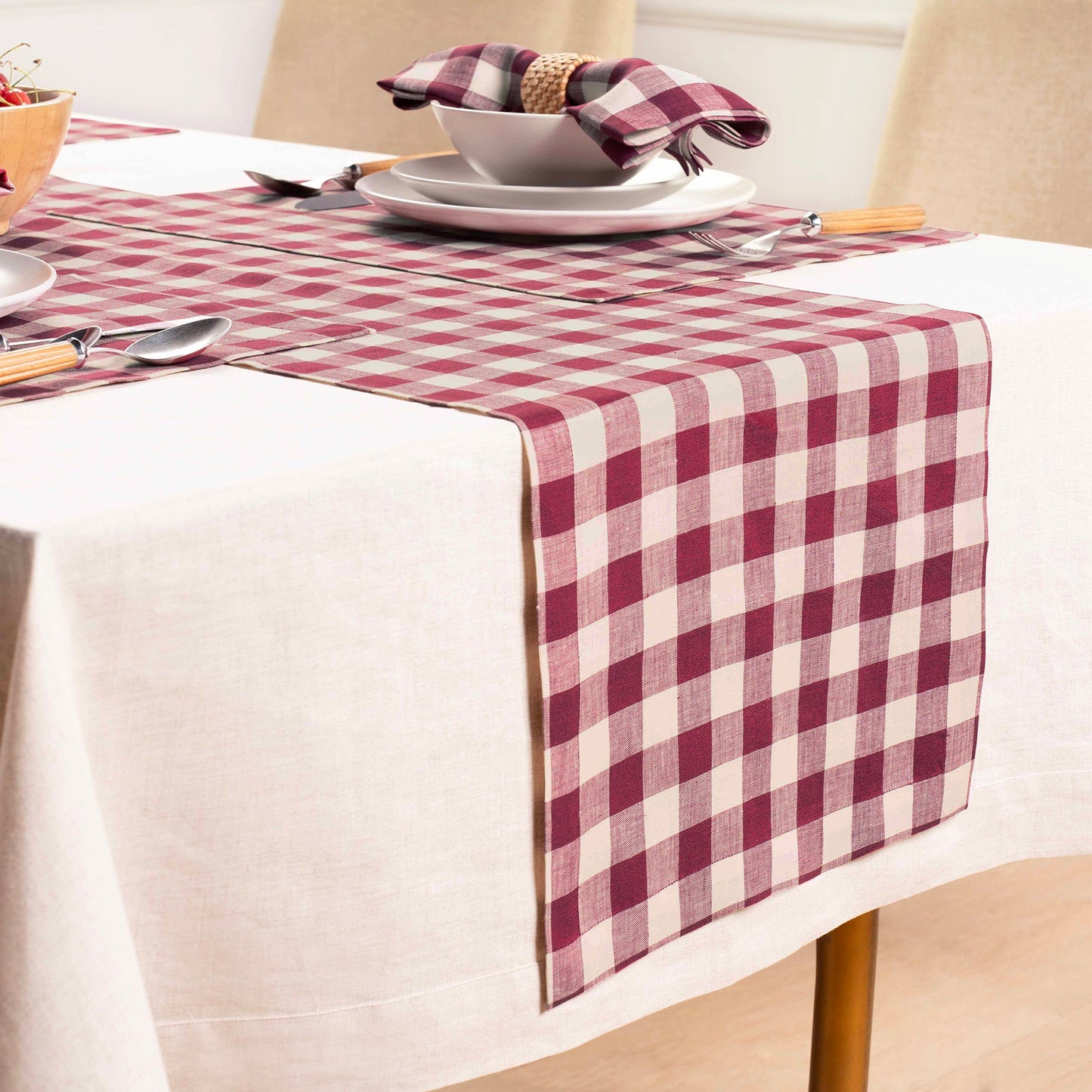 Morgan Check Table Runner