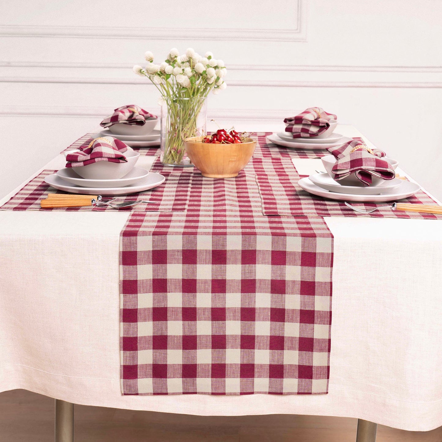 Morgan Check Table Runner