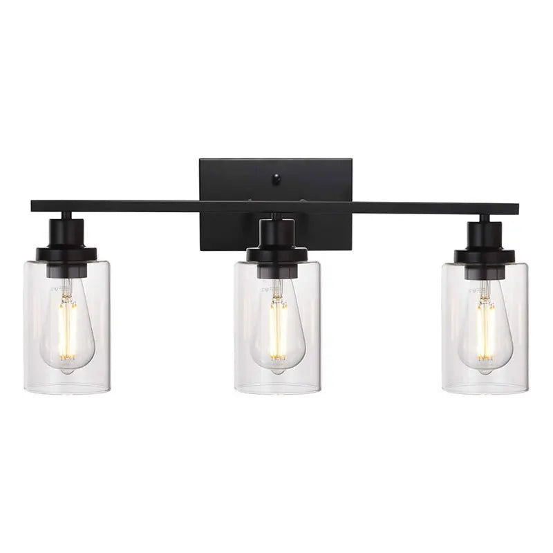 Vintage Black Metal Bathroom Wall Light - Modern E26 Wall Sconce for Indoor Aisle, Hallway, Living Room, and Bedroom