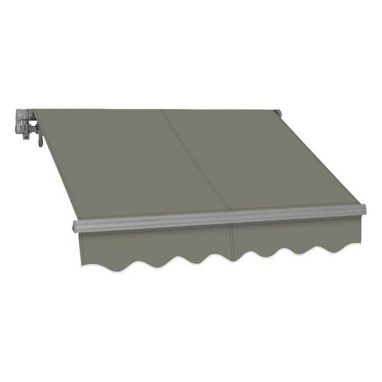 Advaning SG Series Manual Retractable Fully Assembled Sun Shade Canopy Awning, Gray (MA1210-MA1410) (SAK53186)