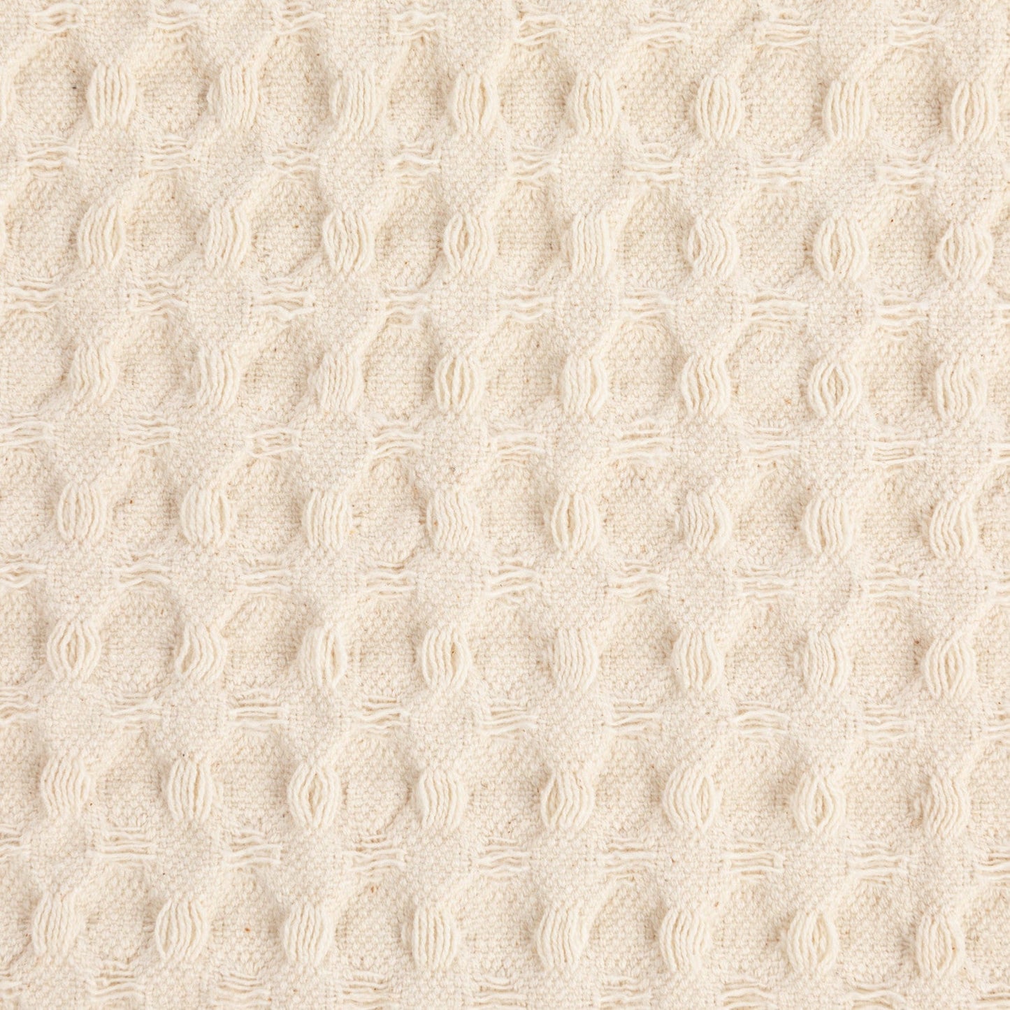 Natural Cream Stonewashed Waffle Weave Kitchen Tea Towel