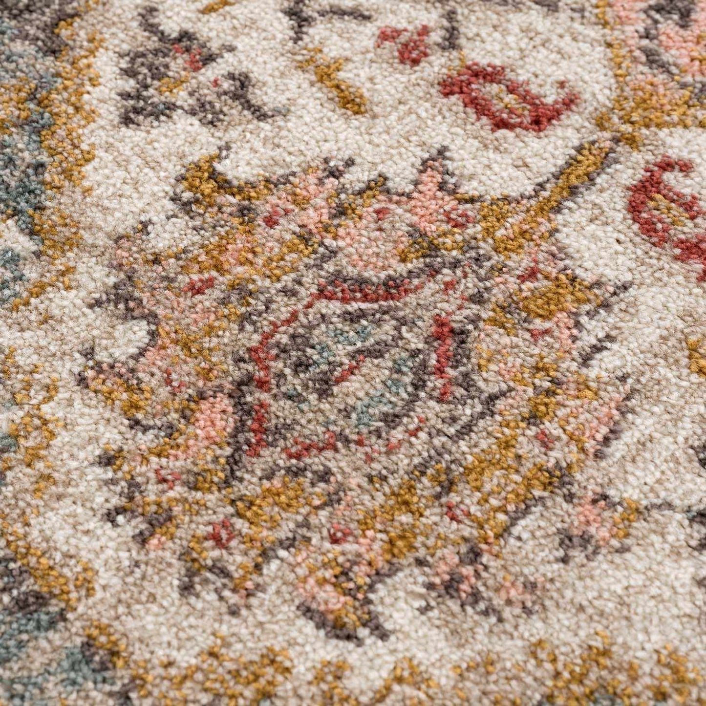 Peeta Brown Medallion Area Rug