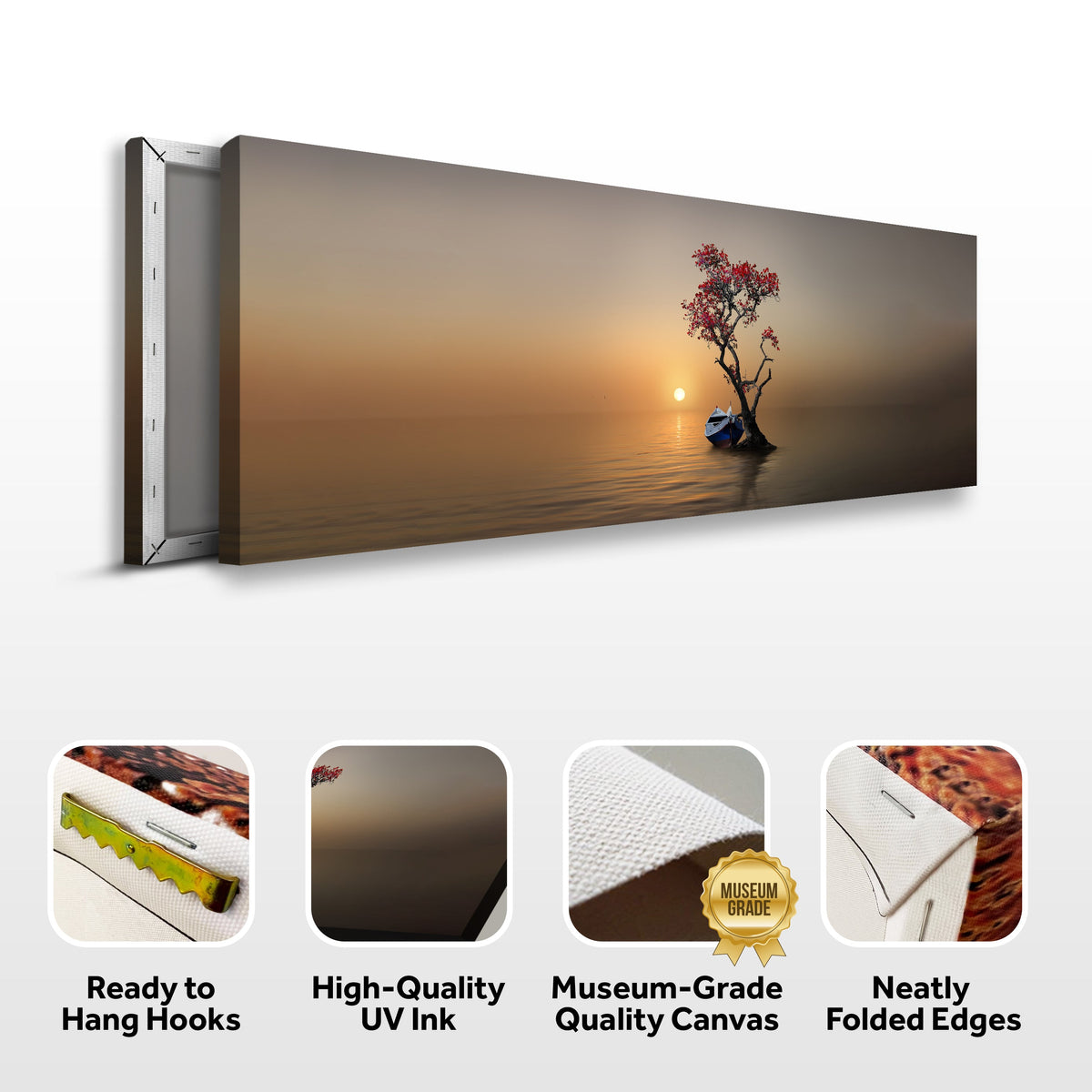 Alone Tree Canvas Wall Art IV