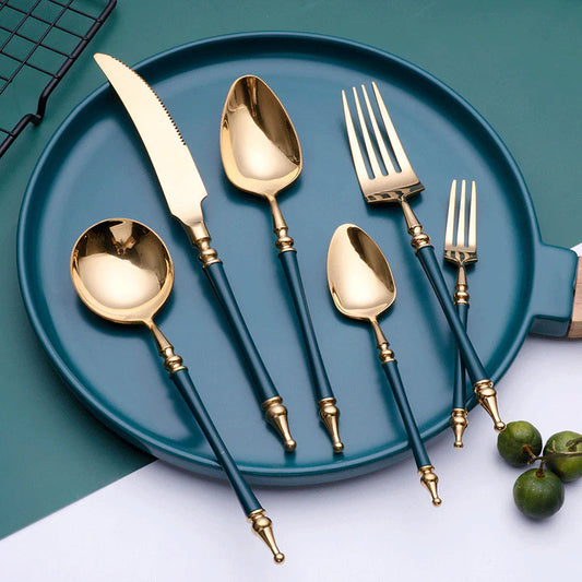 AURORIA Luxury Roman Column Design Cutlery