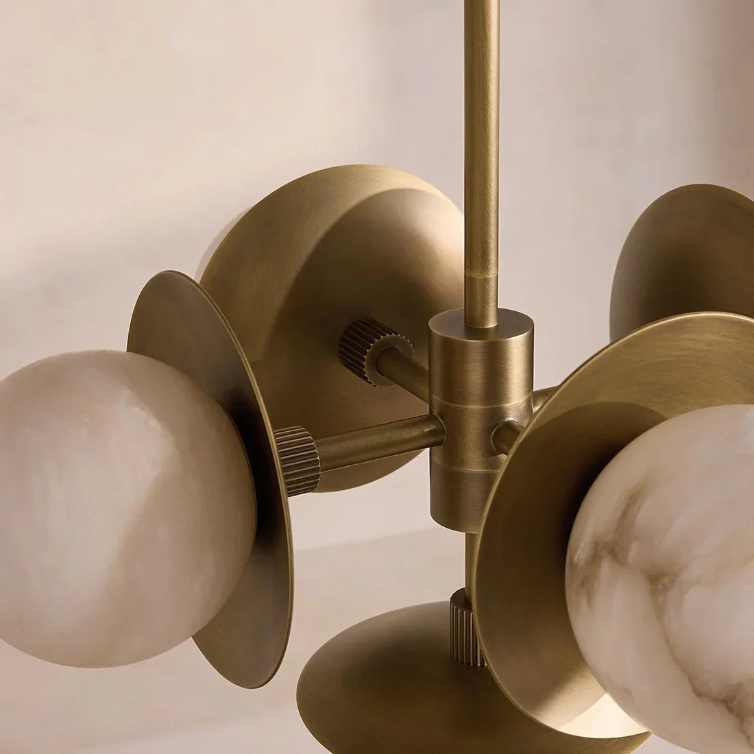 Alabaster Orb Cluster Chandelier