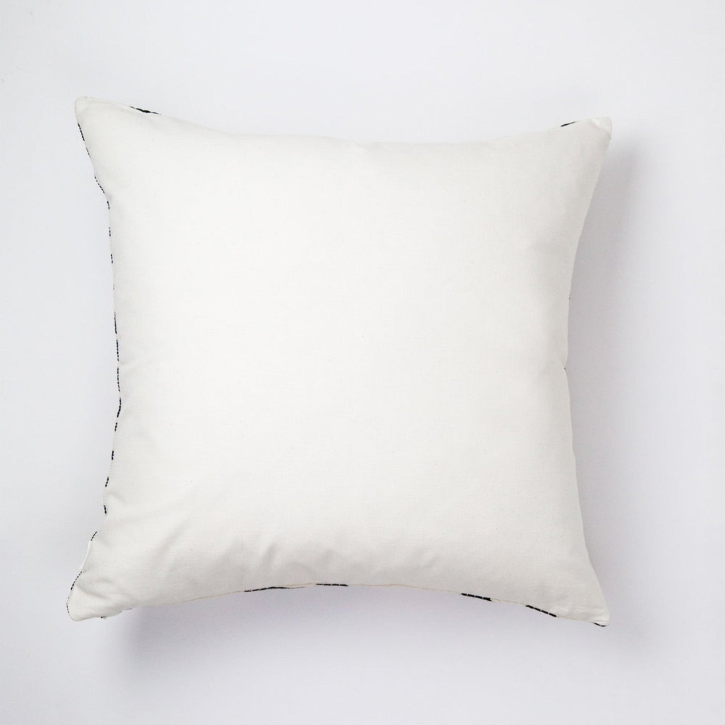 Vintage Jade Green and Natural Ivory Striped Pillow