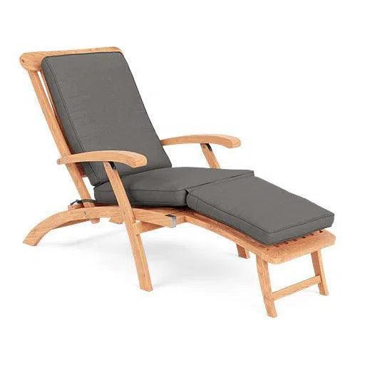 Anders Teak Folding Chair Lounge Sunbrella Cushion