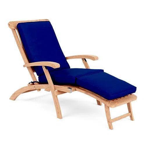 Anders Teak Folding Chair Lounge Sunbrella Cushion