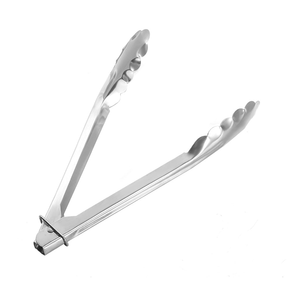 Anti heat Stainless Steel BBQ Tongs Meat Food Clip