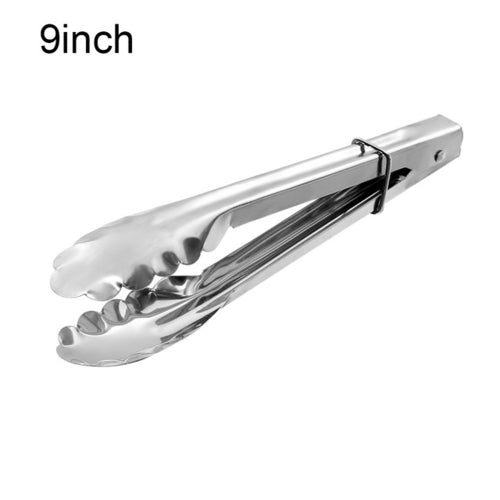 Anti heat Stainless Steel BBQ Tongs Meat Food Clip