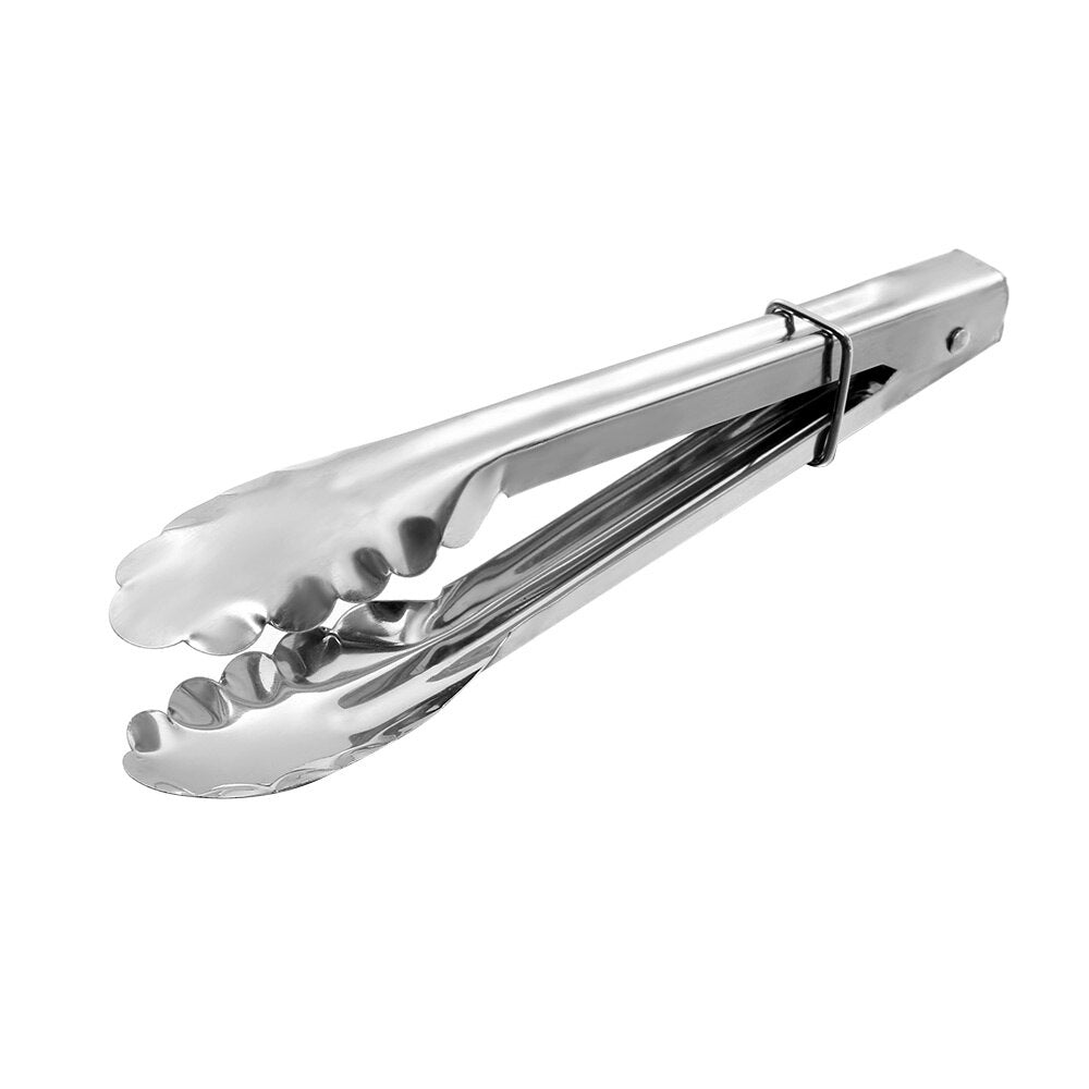 Anti heat Stainless Steel BBQ Tongs Meat Food Clip