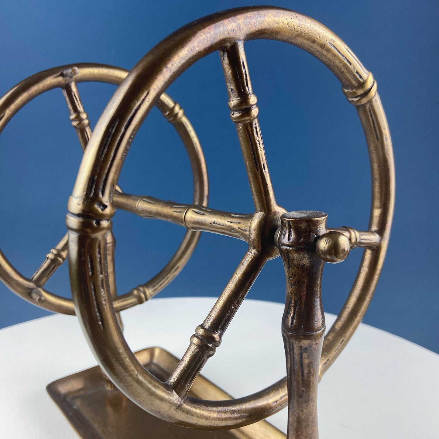 Antique Heavy Brass Ferris Wheel for Candy Nuts Condiments. Perfect for Kid or Adult Parties. Garden Bar Game Room Gatherings. Gift for Dad.