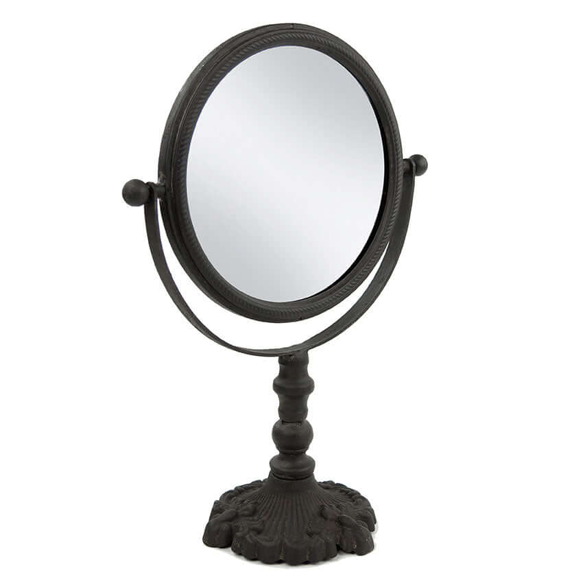 Antique Swivel Tabletop Makeup Mirror