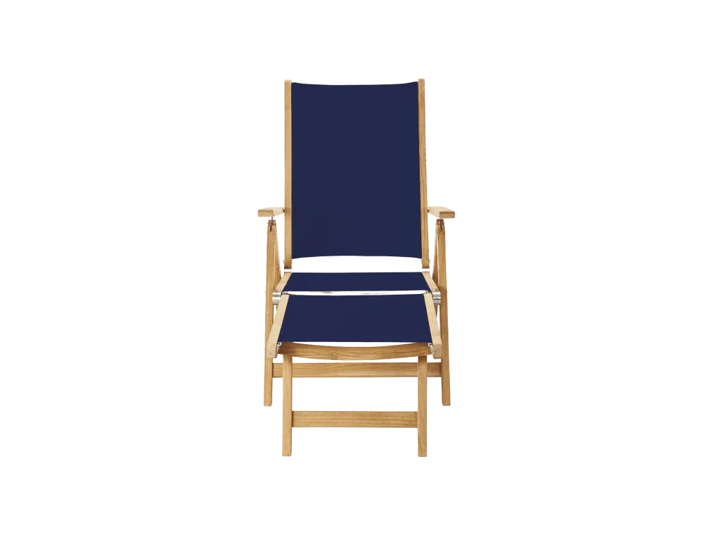 Aquitania Teak Patio Folding Lounge Deck Chair
