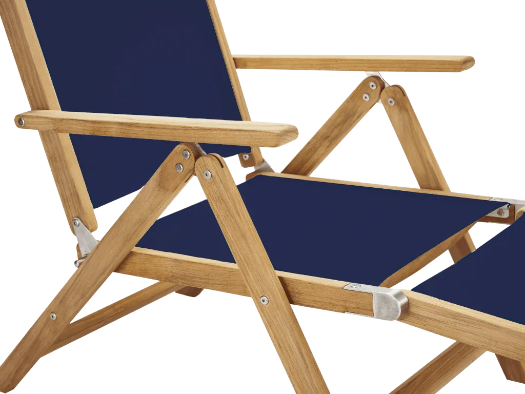 Aquitania Teak Patio Folding Lounge Deck Chair
