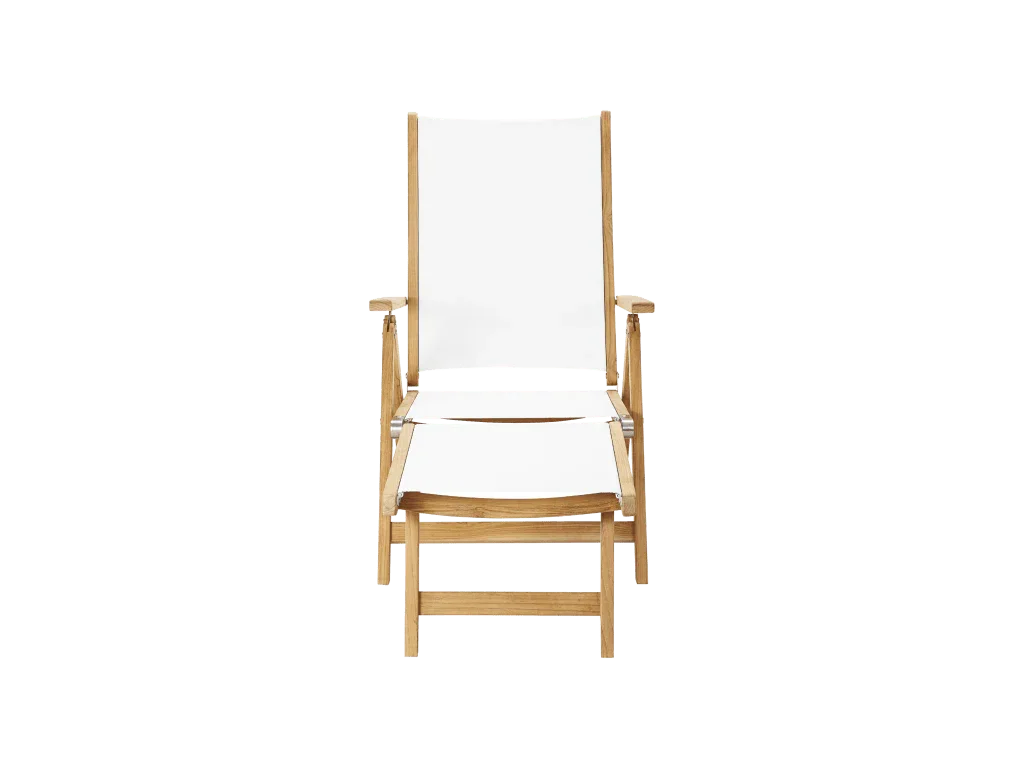 Aquitania Teak Patio Folding Lounge Deck Chair