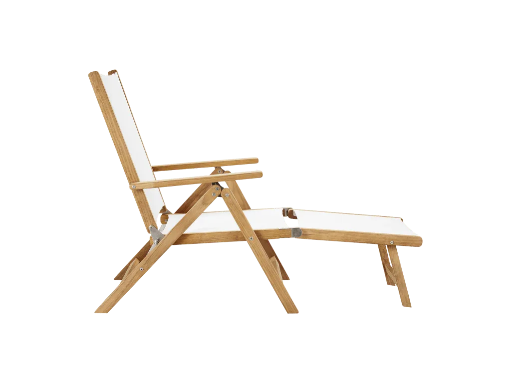 Aquitania Teak Patio Folding Lounge Deck Chair