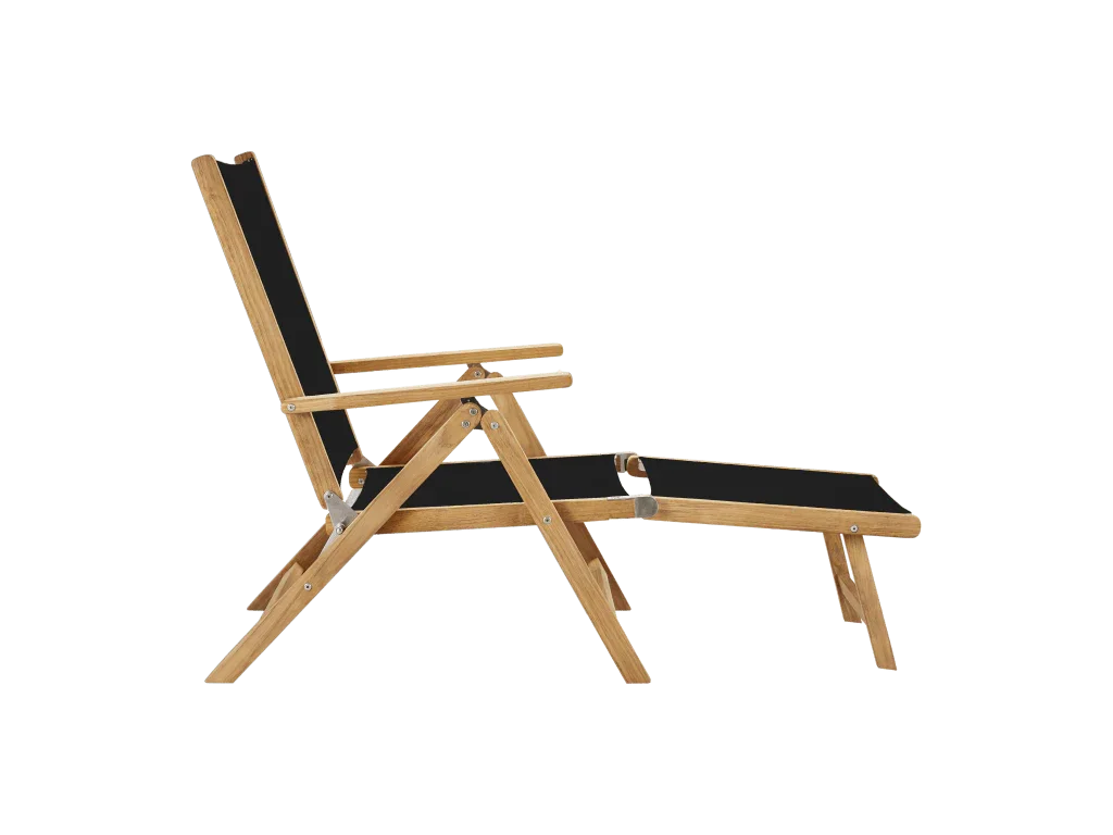 Aquitania Teak Patio Folding Lounge Deck Chair