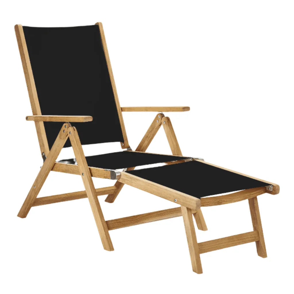Aquitania Teak Patio Folding Lounge Deck Chair