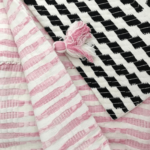 Antigua Pillow- Naturally Dyed Faded Pink
