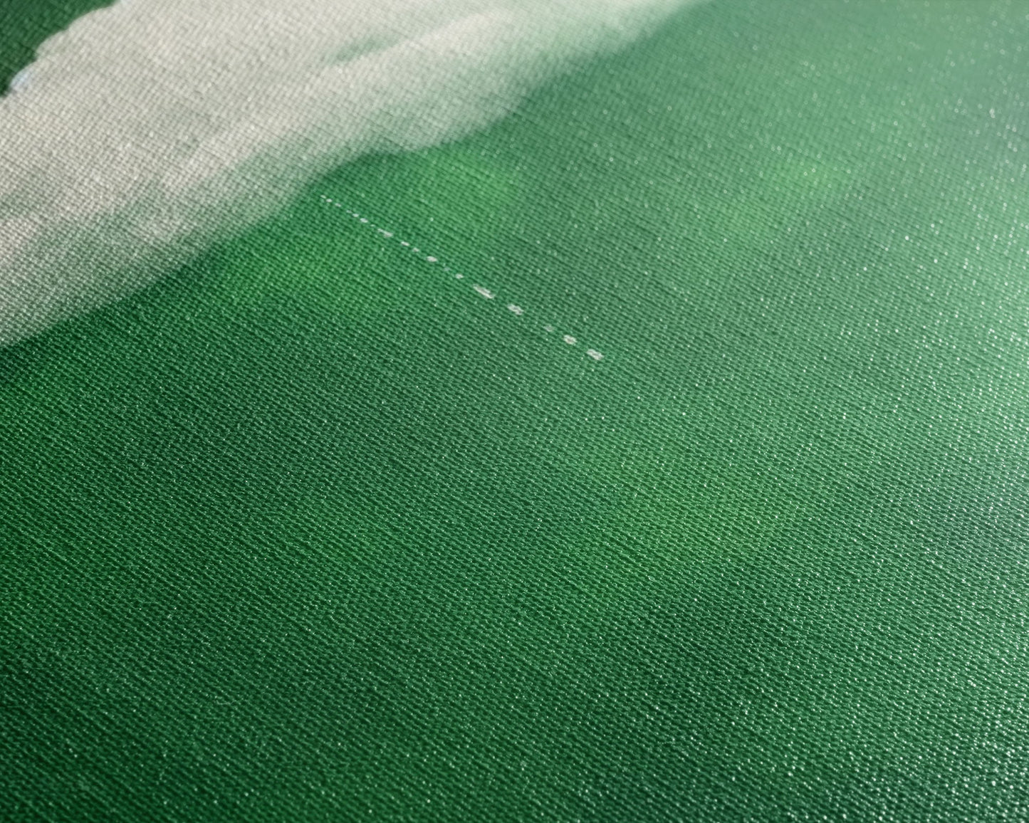 Dark Green Rain Cloud Wall Art, Framed Canvas Or Poster Print, Abstract Art Print, Minimalist Wall Decor, Maximalist Decor, Emerald Green
