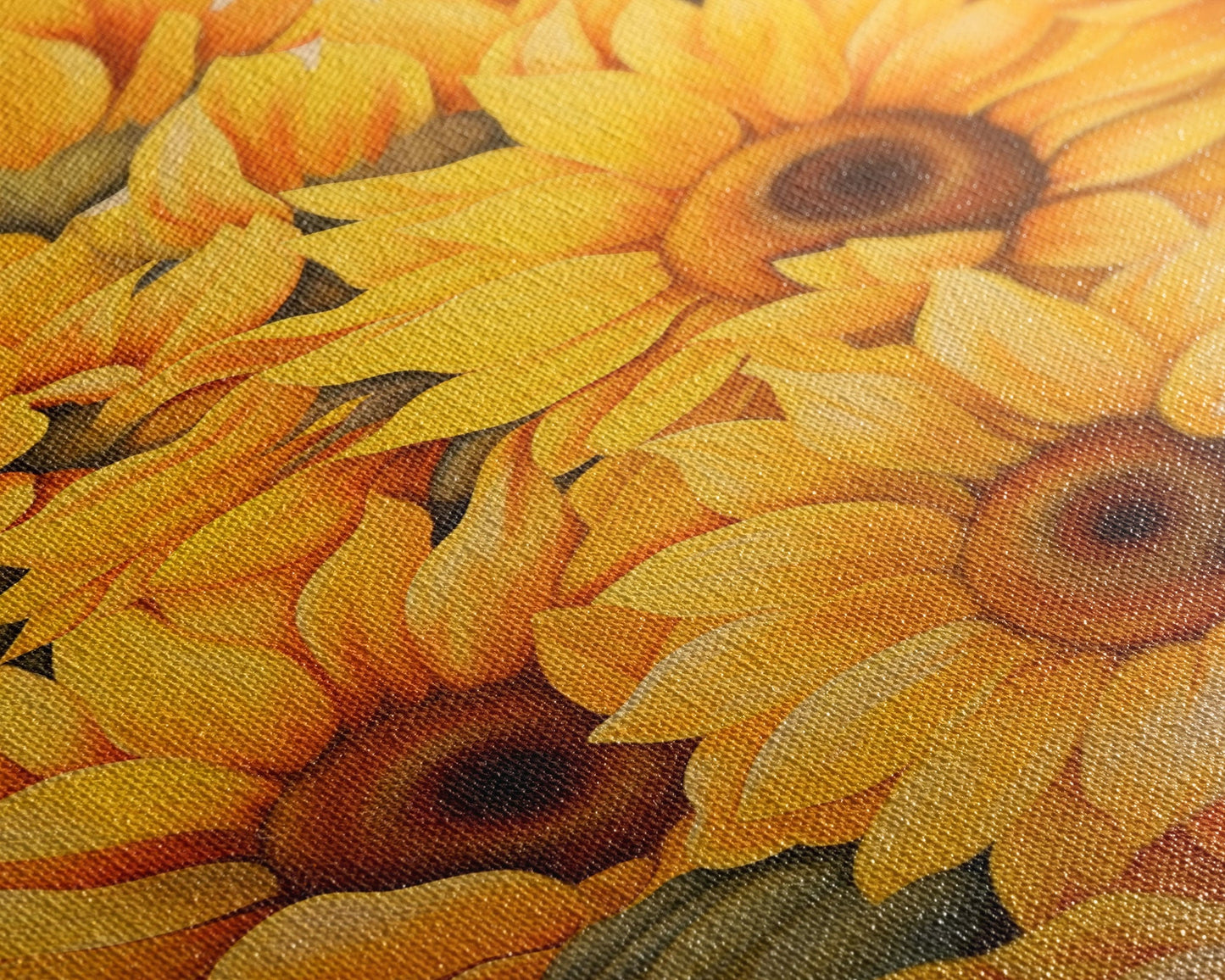 Sunflower Wall Art, Flower Wall Art, Sunflower Painting, Canvas Print, Wall Art, Vertical Art, Gift For Coworker, Bookshelf Decor, RV Decor