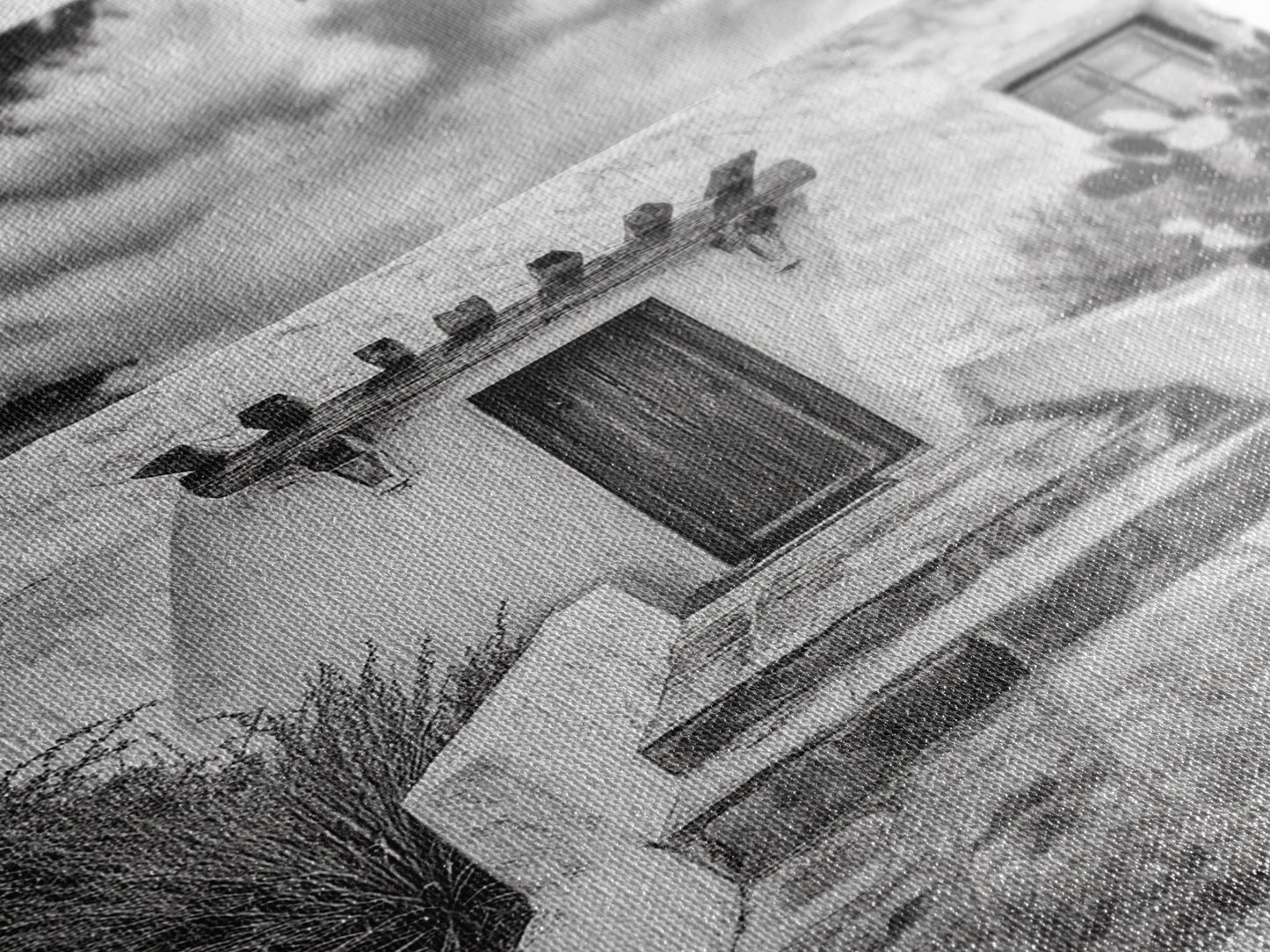 Desert Doorway, Rustic Adobe, Southwestern Style, Framed Canvas Print, Entryway Art, Neutral Wall Art, Minimalist Home Decor