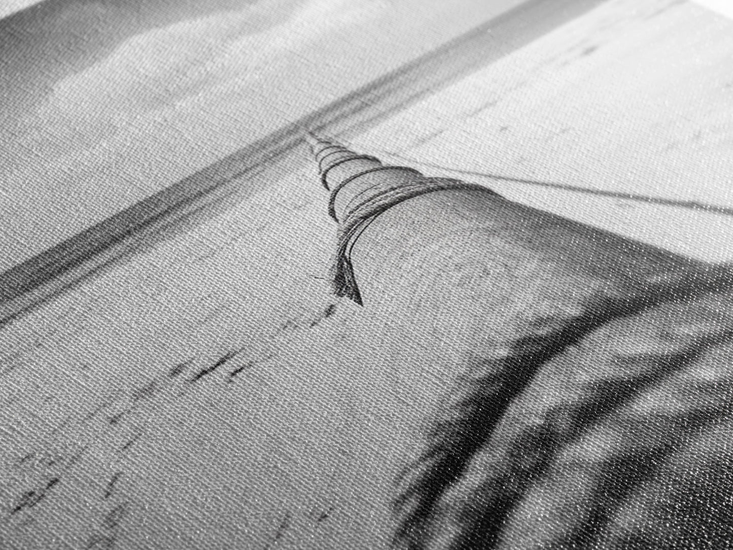 Nautical Rope, Ocean Line, Endless Beach, Maritime Horizon, Canvas Print, Minimalist Wall Art, Modern Coastal Decor, Entryway Beach Art