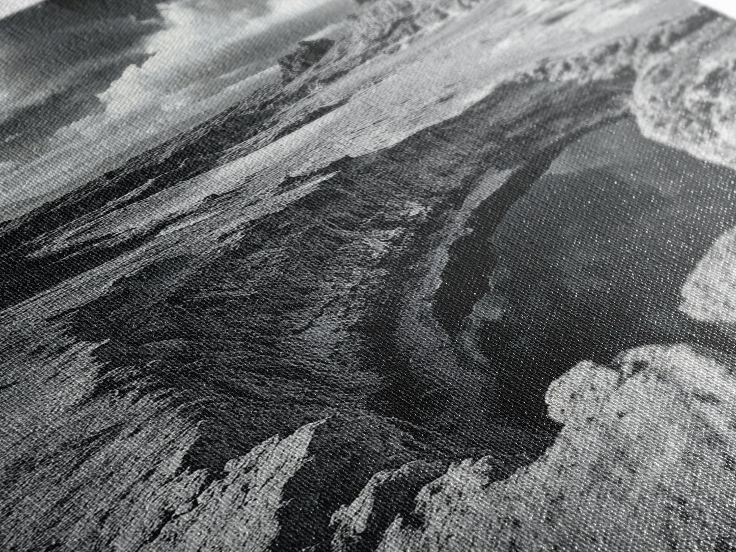 Desert Crater Scene, Surreal Landscape Art, Earth Tone Vibe, Minimalist Nature, Framed Canvas Print, Office Wall Decor, Modern Western Style