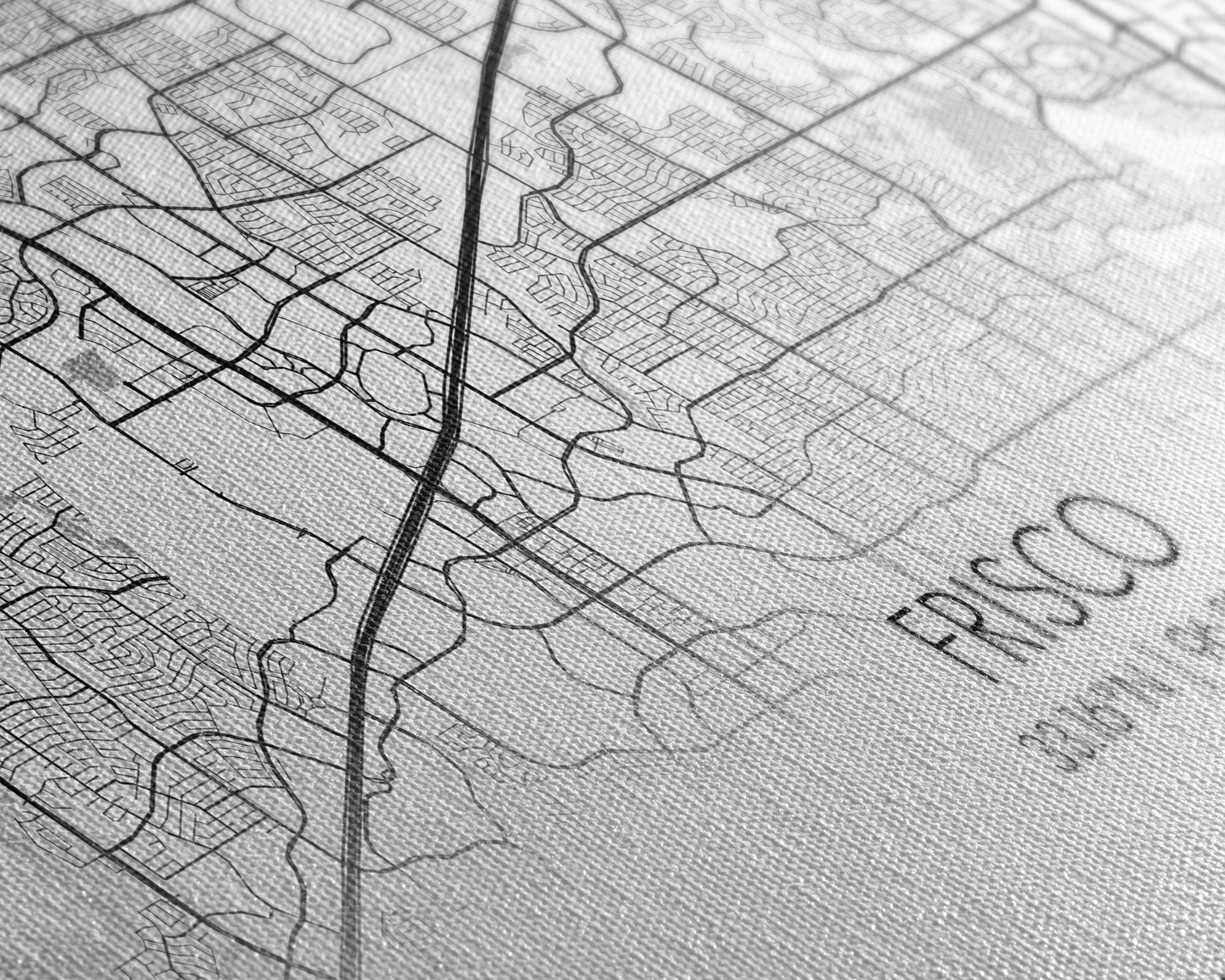 Frisco City Map, Texas Map, Map Art, Minimalist Art, Wall Art, Canvas Art, Black And White Art, College Student Gift, Man Cave Décor, Prints