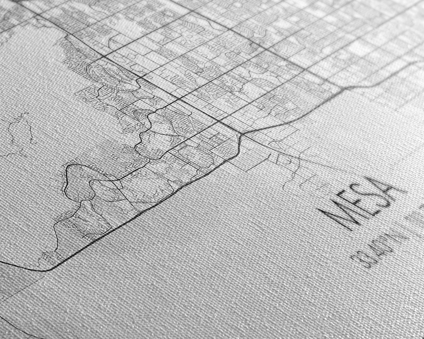 Mesa City Map, Arizona Map, Map Art, Minimalist Wall Art, Wall Art, Canvas Art, Unique Wall Décor, Farmhouse Art, Book Reader Gift, Room Art