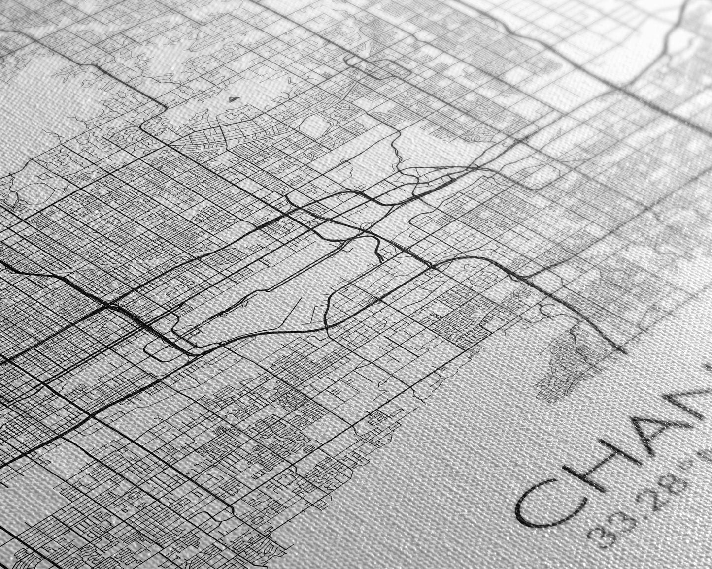Chandler Street Map, Arizona Map, City Map Art, Modern Art, Wall Art, Canvas Print, Canvas Wall Art, Home Office Art, Housewarming Gift