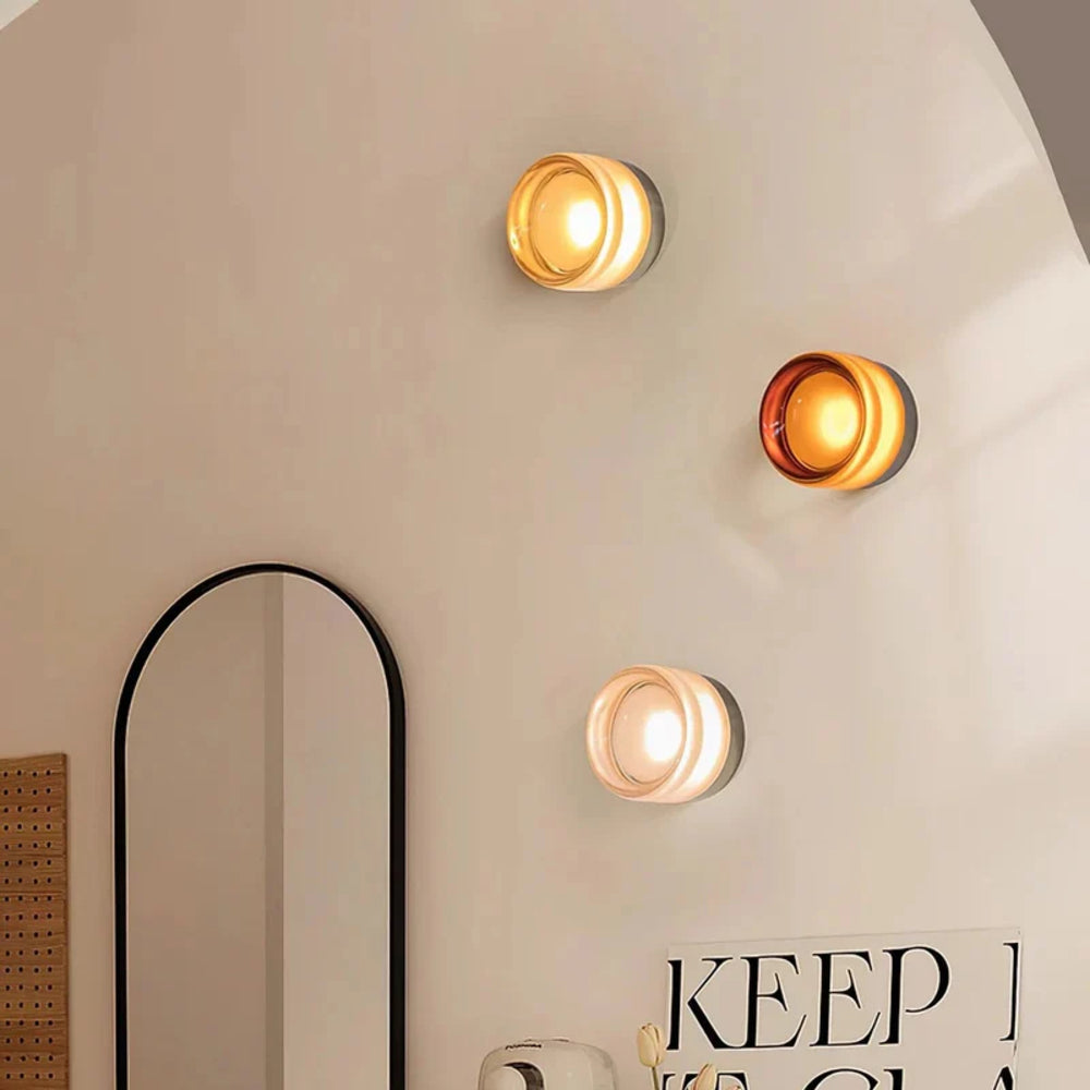 Artisan Dimpled Glass Wall Sconce