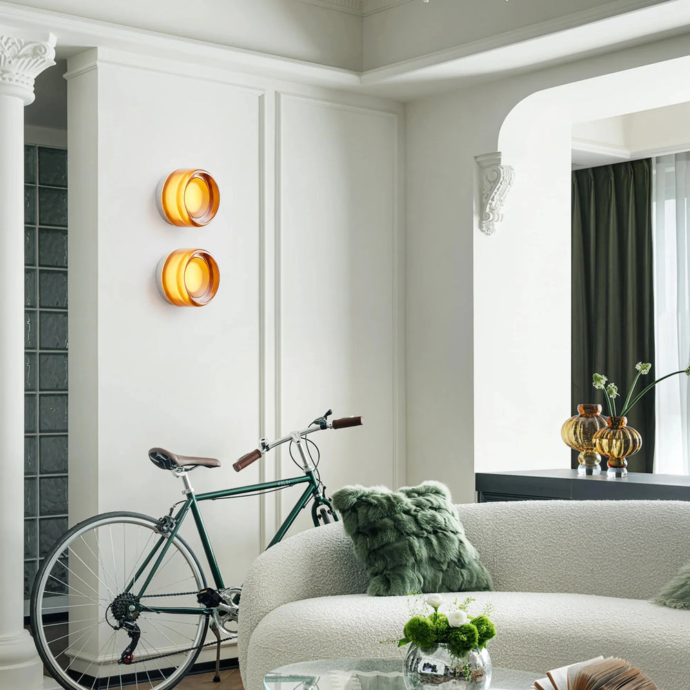 Artisan Dimpled Glass Wall Sconce