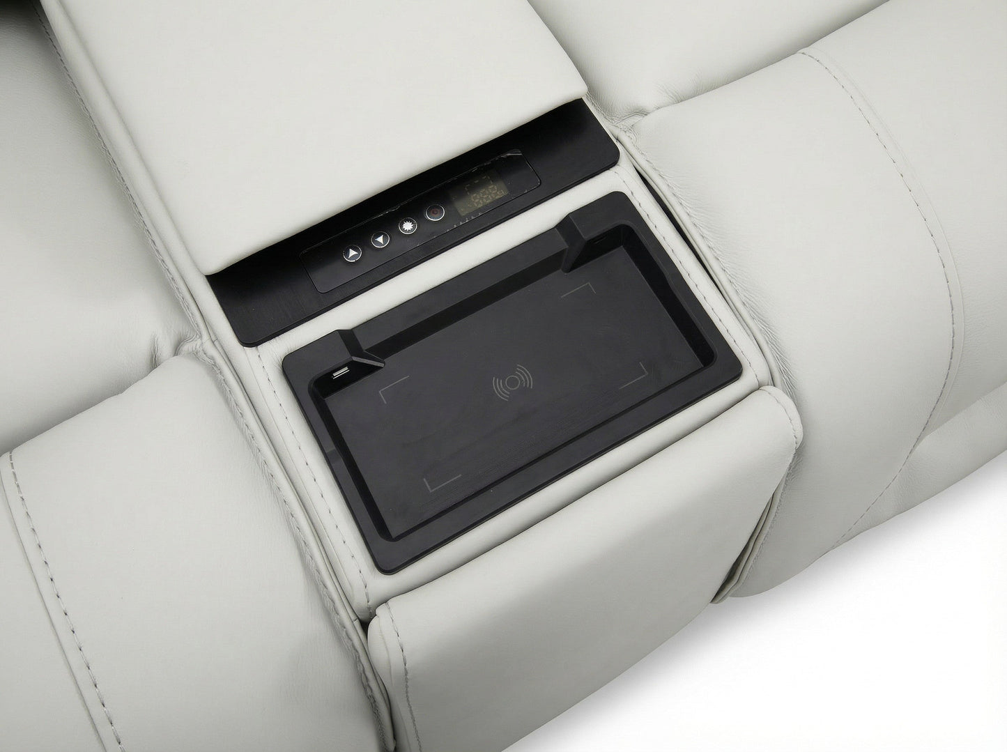 Atlas Fog Zero Gravity Power Reclining Sofa w/ Fridge